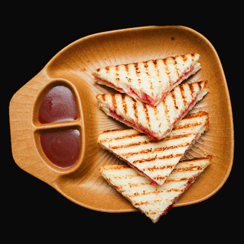 BREAD BUTTER JAM WITH TOAST